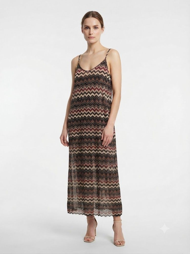 Metallic Waves Dress